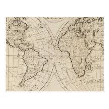 Map of the World 2 Post Card