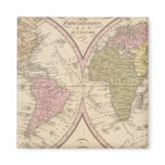 Map Of The World on the Globular Projection Fridge Magnets