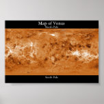 Map of Venus posters