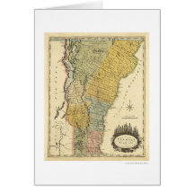 Map of Vermont by Carey 1814 Greeting Cards