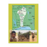 Map Postcard of Benin