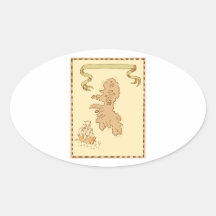 Map Treasure Island Tall Ship Sticker