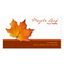 Maple Leaf Business Card