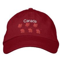 Maple Leaf Canada Embroidered Baseball Cap