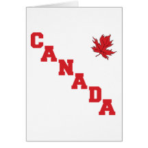 Maple Leaf Canada Greeting Cards