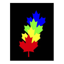 Maple Leaves - Canada Post Card