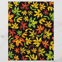 maple leaves full colour flyer
