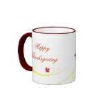 Maple leaves in fall colours custom mug