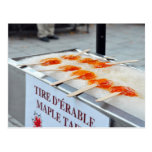 Maple Taffy Tire D'Erable Quebec Canada Postcard