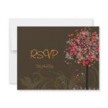 Maple Tree/Fall wedding RSVPs require 5x7 invites invitations