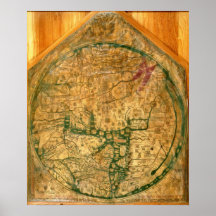 Mappa Mundi, c.1290 Print