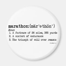 Marathon Defnition Magnet