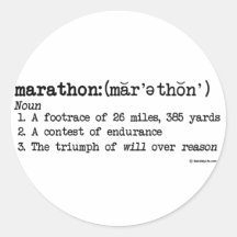 Marathon Defnition Stickers