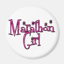 Marathon Girl Fridge Magnet