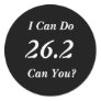 Marathon Runner 26.2 Sticker  (Black)