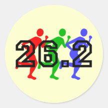 Marathon runners sticker