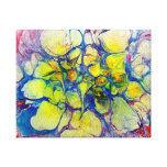Marble Art Flowers Wrapped Canvas Canvas Prints
