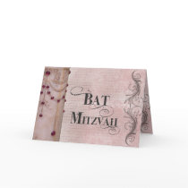 Marble design Bat Mitzvah - Customised Card