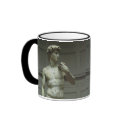Marble Statue of David by Michelangelo mugs