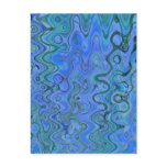 Marbled Blue Waters Post Card