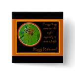 Marbled Orb Weaver Spider Happy Halloween Items Pinback Button