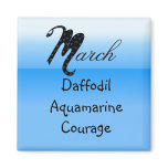 March Birthday Refrigerator Magnets