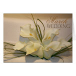 March Calla Lily Wedding Cake cards