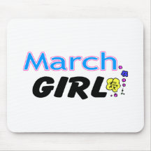 March Girl Mouse Pads