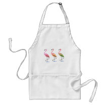 March of the Tropical Flamingos Apron