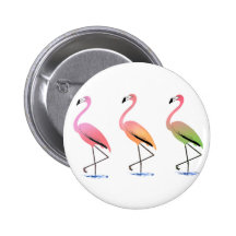 March of the Tropical Flamingos Pins