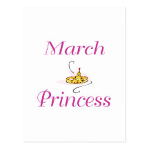 March Princess Postcard
