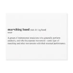 Marching Band Definition postcards