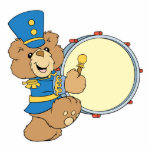 Marching Band Drummer Bear photo sculptures