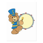 Marching Band Drummer Bear Post Cards