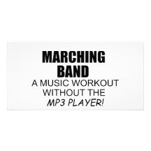 Marching Band Music Workout Photo Card Template