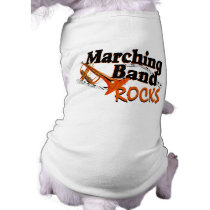 Marching Band Rocks Doggie Tshirt