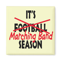 Marching Band Season / Red Fridge Magnets