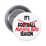 Marching Band Season / Red Pinback Buttons