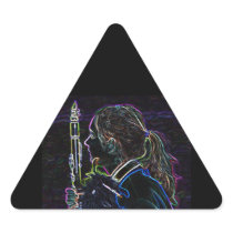 Marching Clarinetist Triangle Sticker