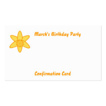 March's  Birthday Party-Customise