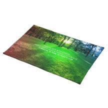 Marcus Aurelius Life inspirational quote nature Place Mat