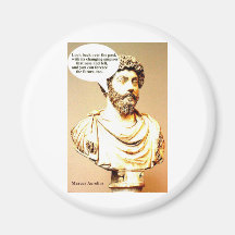 MARCUS AURELIUS quote; Look back over the past, wi Fridge Magnets