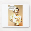 MARCUS AURELIUS quote; Look back over the past, wi mousepads