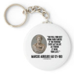 Marcus Aurelius You Will Find Rest Vain Fancies keychains