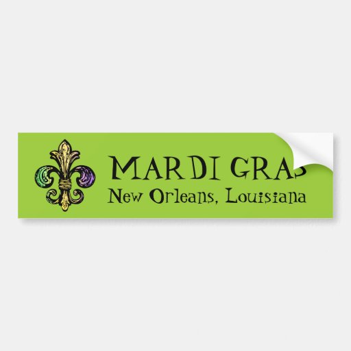 Mardi Fleur de Gras Bumper Stickers