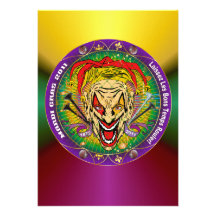 Mardi Gras 2011 Joker-V-3 Custom Invites