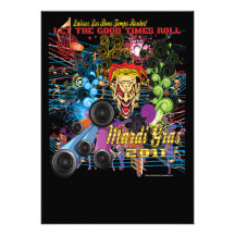 Mardi-Gras 2011 The Joker II Personalized Invite