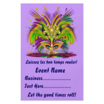 Mardi Gras 5.5" x 8.5"  Portrait Please View Notes
