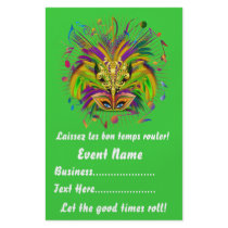 Mardi Gras 5.5" x 8.5"  Portrait Please View Notes
