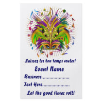 Mardi Gras 5.5" x 8.5"  Portrait Please View Notes